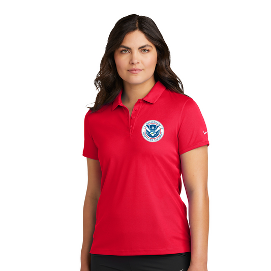 Women's DHS Logo Nike Dri-FIT Polo - RED