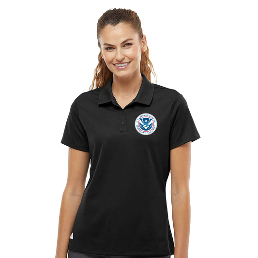 Women's DHS Logo adidas sport polo - BLACK